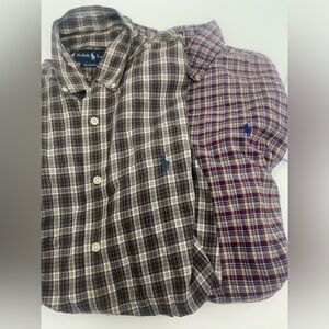 Ralph Lauren large lot of 2 button down long sleeve dress shirts